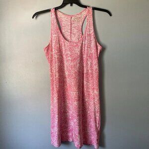 Lilly Pulitzer Women's S Tank Dress Pink White 100% Cotton Sleeveless Scoop Neck